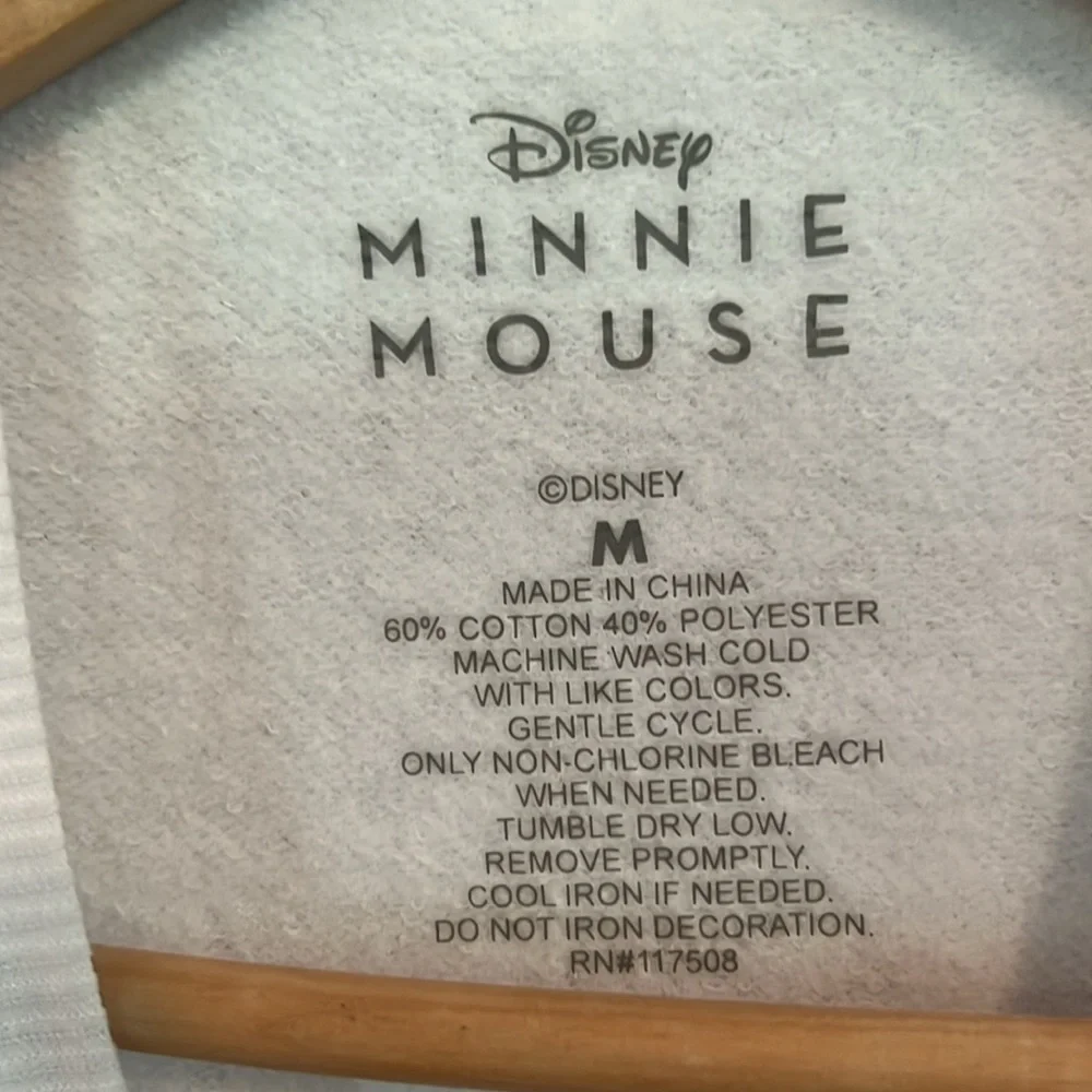 Minnie Mouse Wink Print Crewneck Sweatshirt